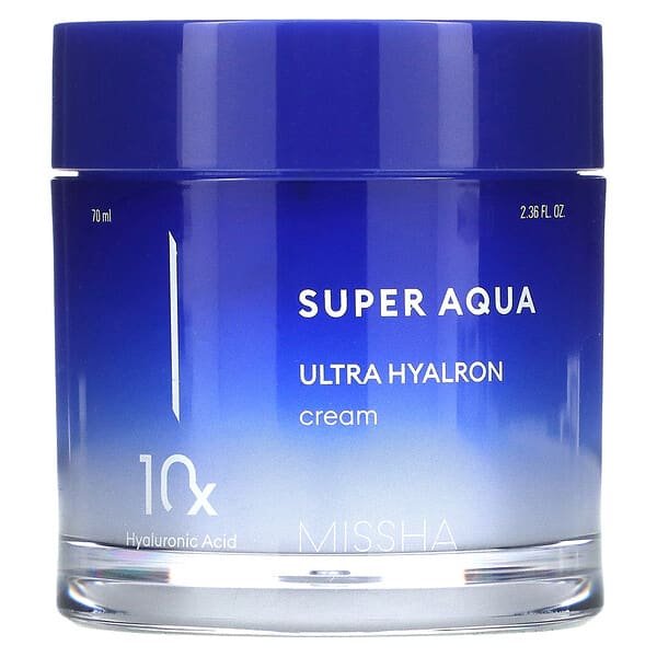 1-161.jpg Missha, Super Aqua, Ultra Hyalron Cream, 2.36 fl oz (70 ml) - Image 1