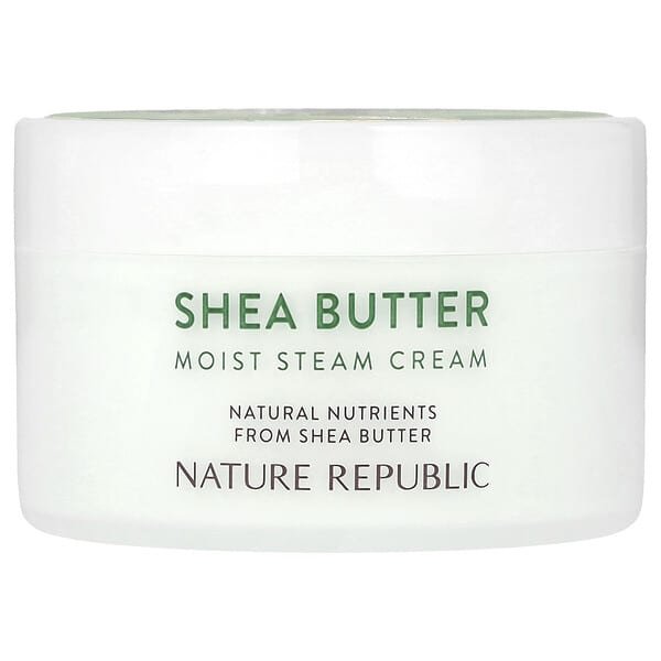 1-204.jpg Nature Republic, Shea Butter, Moist Steam Cream, 3.38 fl oz (100 ml) - Image 1