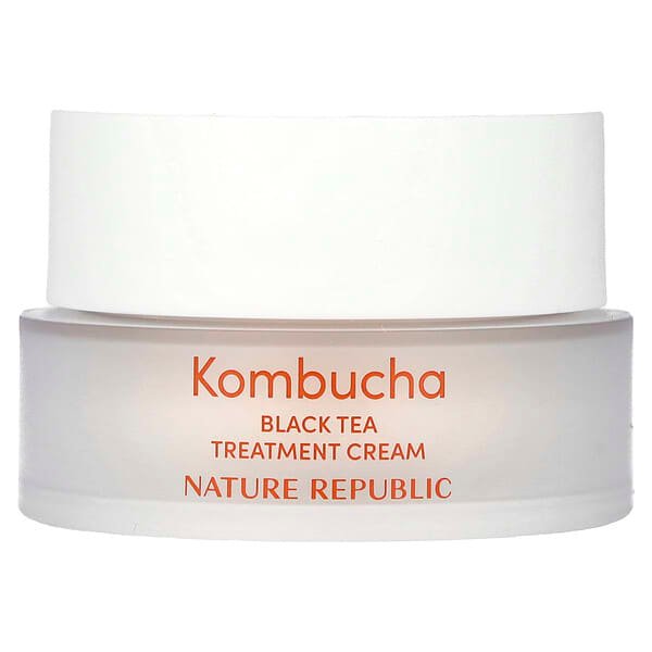 1-215.jpg Nature Republic, Kombucha Black Tea, Treatment Cream 70%, 1.69 fl oz (50 ml) - Image 1