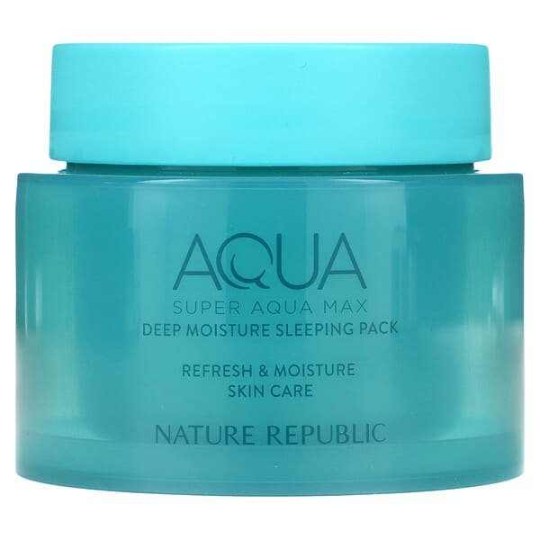 1-221.jpg Nature Republic, Super Aqua Max, Deep Moisture Sleeping Pack, 3.88 fl oz (115 ml) - Image 1