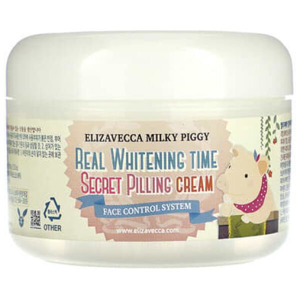 Elizavecca, Milky Piggy, Secret Pilling Cream, Face Control System, 3.53 oz (100 g) - Image 1