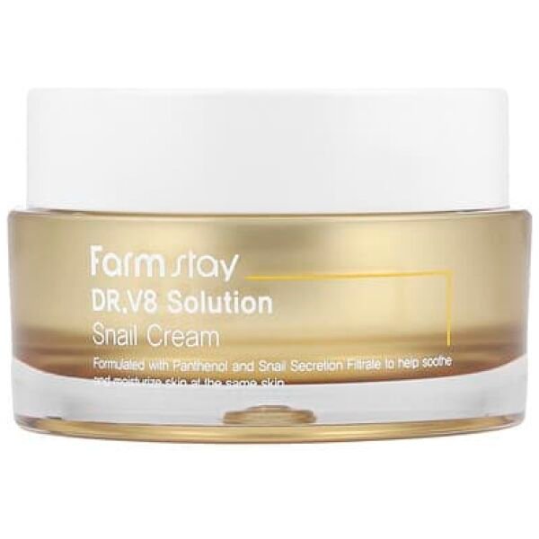 Farmstay, Dr. V8 Solution Snail Cream, 1.69 fl oz (50 ml) - Image 1
