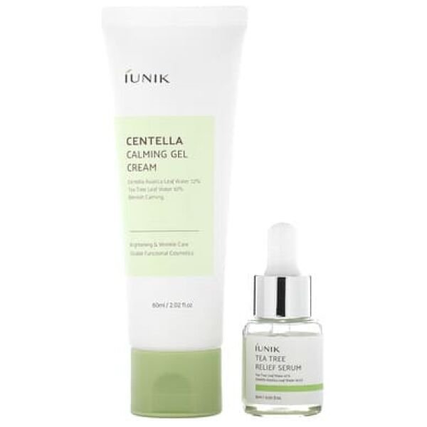 iUNIK, Centella Edition Skin Care Set, Cream & Mini Serum, 2 Piece Set - Image 1