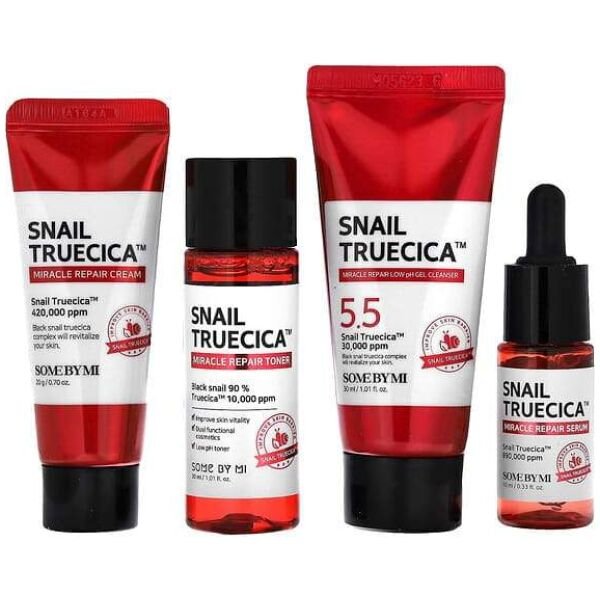 SOME BY MI, Snail Truecica Miracle Repair Starter Kit, 4 Piece Kit - Image 1