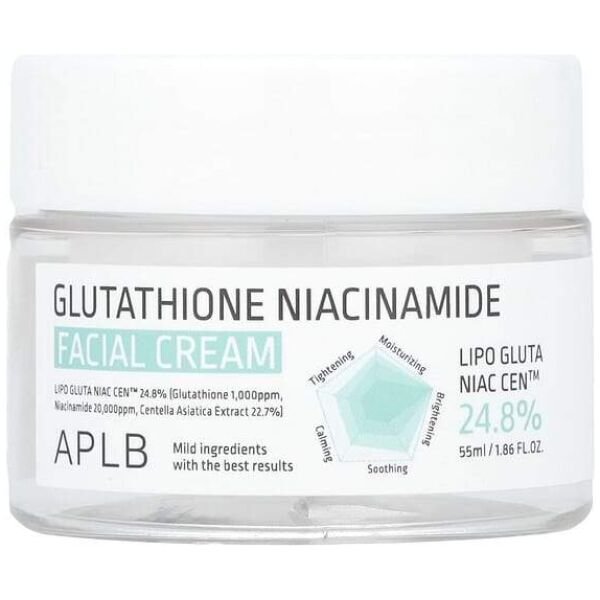 APLB, Glutathione Niacinamide, Facial Cream, 1.86 fl oz (55 ml) - Image 1
