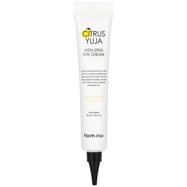 Farmstay, Citrus Yuja, Vitalizing Eye Cream, For All Skin Types, 1.52 fl oz (45 ml) - Image 1