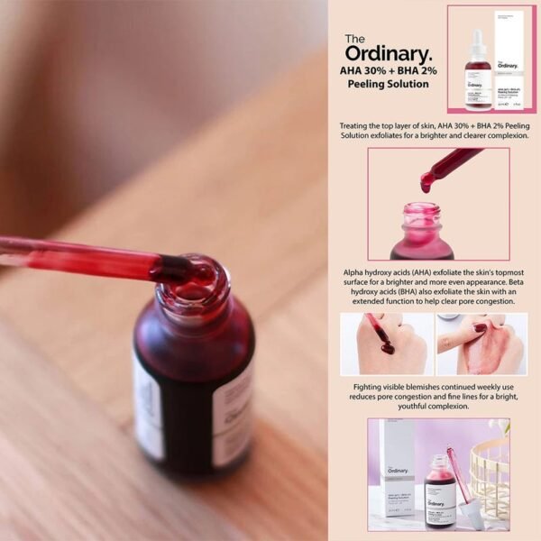 The Ordinary AHA 30% & BHA 2% Peeling Solution For Brighter Skin 30ml - Image 6