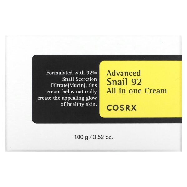CosRx, Advanced Snail 92, All in One Cream, 3.52 oz (100 g) - Image 2