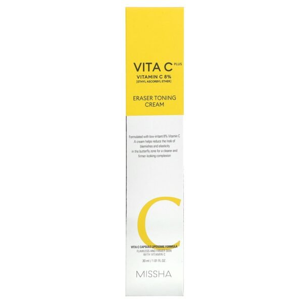 Missha, Vita C Plus, Eraser Toning Cream, 1.01 fl oz (30 ml) - Image 2