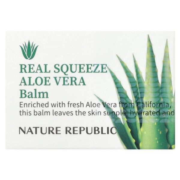Nature Republic, Real Squeeze Aloe Vera Balm, 0.88 oz (25 g) - Image 2