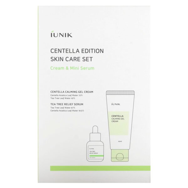 iUNIK, Centella Edition Skin Care Set, Cream & Mini Serum, 2 Piece Set - Image 2
