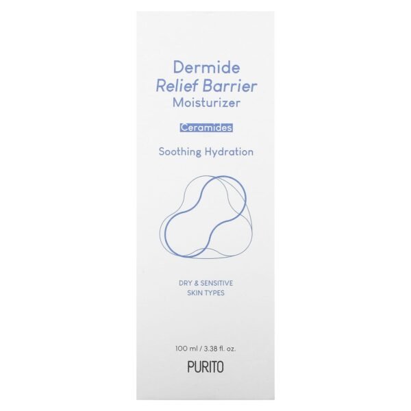 Purito, Dermide Relief Barrier Moisturizer, For Dry & Sensitive Skin, 3.38 fl oz (100 ml) - Image 2