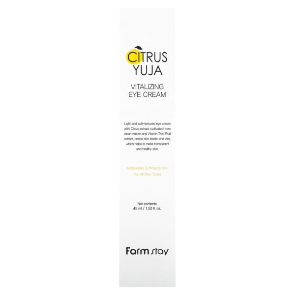 Farmstay, Citrus Yuja, Vitalizing Eye Cream, For All Skin Types, 1.52 fl oz (45 ml) - Image 2