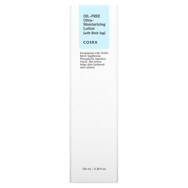 CosRx, Oil-Free Ultra-Moisturizing Lotion with Birch Sap, 3.38 fl oz (100 ml) - Image 2