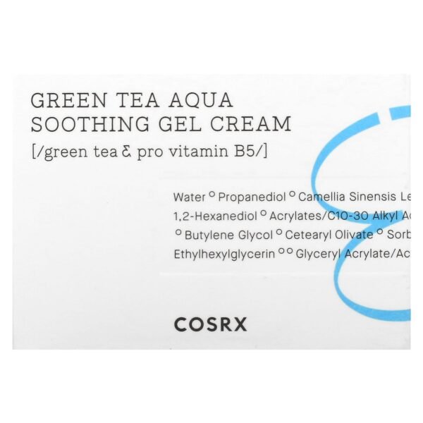 CosRx, Hydrium, Green Tea Aqua Soothing Gel Cream, 1.69 fl oz (50 ml) - Image 2