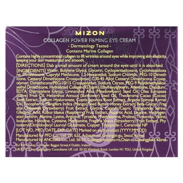 Mizon, Collagen Power Firming Eye Cream, 0.84 fl oz (25 ml) - Image 3