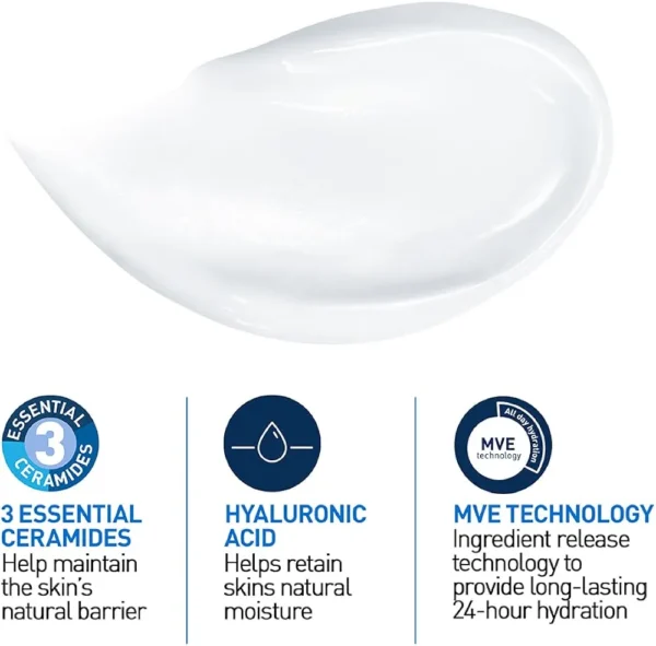 CeraVe Fragrance Free Moisturizing Cream, Dry To Very Dry Skin, 177ml - Image 3