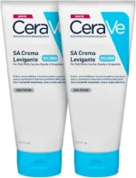 CeraVe SA Urea Smoothing Moisturising Cream for Dry, Rough and Uneven Skin with Urea, Salicylic Acid, Hyaluronic and 3 Essential Ceramides, 2 x 177 ml