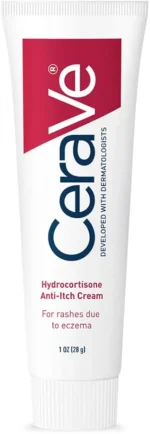 CeraVe Hydrocortisone Cream 1% 28g Eczema Treatment & Dry Skin Itch Relief Cream Fragrance Free - Image 4