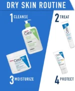 CeraVe Moisturizing Cream: A 48-hour hydrating body and face moisturizer formulated for dry to very dry skin types.  This fragrance-free cream contains hyaluronic acid and ceramides.  16 oz (454 g). - Image 5