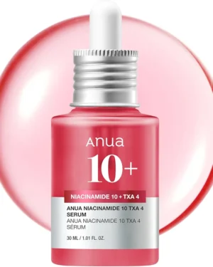 ANUA 10% Niacinamide+ 4% Tranexamic Acid Serum, Ceramide, Hyaluronic Acid, Vitamin B12 Natural color, Korean Glass Skin, Fragrance-Free, Korean Skincare, 30ml /1.01 fl.oz.