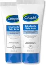 Cetaphil Extra Gentle Daily Scrub,Gently Exfoliates & Cleanses Without Over-drying, For All Skin Types, Non-Irritating & Hypoallergenic,Suitable For Sensitive Skin, 6 Fl Oz, Pack of 2