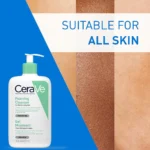 CeraVe Foaming Facial and Body Cleanser, formulated for normal to oily skin types, contains hyaluronic acid, niacinamide, and ceramides.  This fragrance-free and paraben-free cleanser is available in a 16 oz (473 ml) bottle. - Image 6