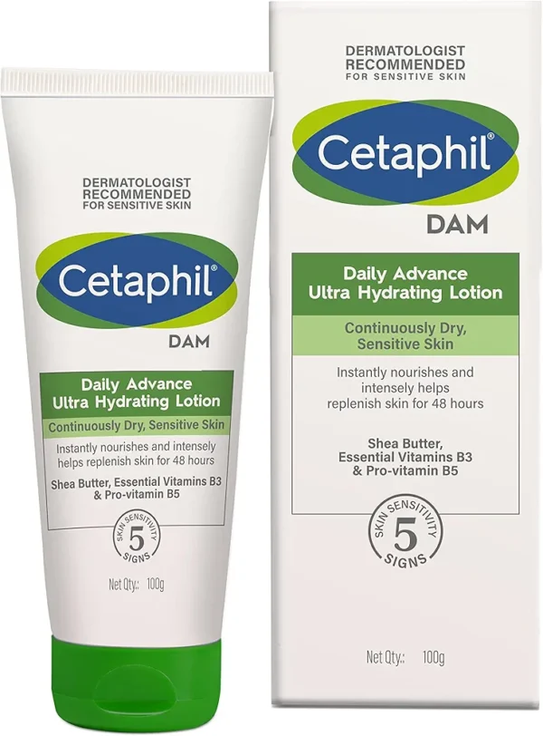 Cetaphil Dam Daily Advance Ultra Hydrating Lotion (100g Each)- Pack of 2 - Image 1