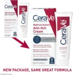 CeraVe Hydrocortisone Cream 1% 28g Eczema Treatment & Dry Skin Itch Relief Cream Fragrance Free - Image 2